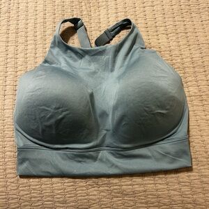 Victoria's Secret On Point Sports Bra Blue High neck pull on